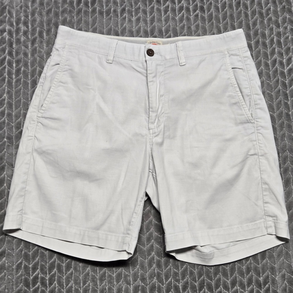 Faherty Brand Mens Essentials Chino Shorts Natural Organic Cotton MBS2520-RNC 31